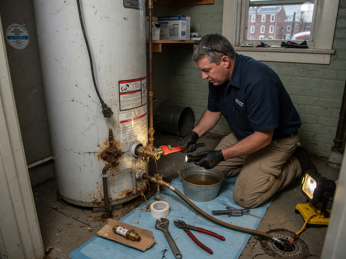 Water Heater Drain Valve Repair in Annapolis, MD
